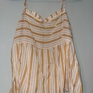 Take Me Places Striped Top Tanktop Mustard